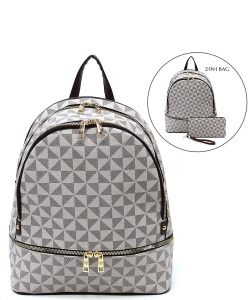 PM Monogram 2-in-1 Backpack PM758 TAUPE